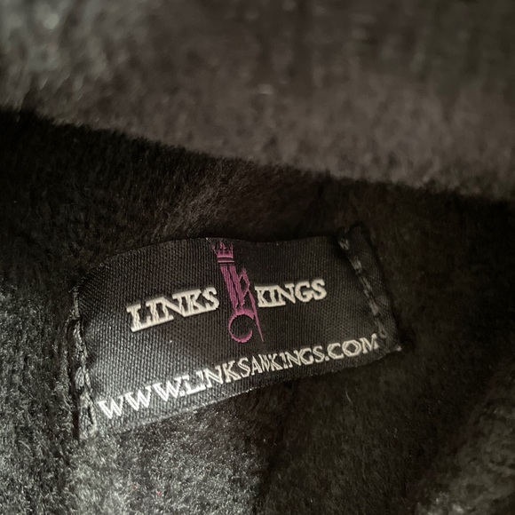 RARE Links and Kings 2015 Wildhead Driver Club Head Cover Red And White Leather - Picture 3 of 3